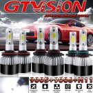 6x 9005 + H11 + 9006 LED Combo Headlight Kit 3960W 594000LM Hi Low Bulbs White