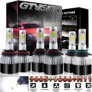 6x Combo 9006+9005+H11 LED Headlight Kit 3960W 594000LM Hi-Low Beam Bulb 6000K