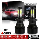 2Pcs 1900W LED Headlight Kit Bulb H7 6K Low Beam for 2003-2010 LINCOLN TOWN CAR