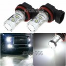 2pcs 60W High Power Bright White H11 H8 CREE LED Fog Light Daytime Running Light