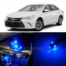 11 x Super Blue LED Interior Lights Package Kit For Toyota Camry 2012 - 2016