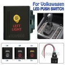 12V LEFT LIGHT Amber Red LED Push Button Switch for Volkswagen Amarok Left Side