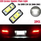 2Pcs LED License Number Plate Light Bulbs For BMW E39 E60 E82 E70 E90 E92 X3/5/6