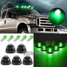 For Ford F-250 F-350 Super Duty 5x LED Smoke Cab Roof Running Marker Light Green