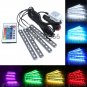 Universal Full Color LED Glow Lights Interior Under Dash Footwell Lighting Kit
