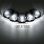 5Pcs Smoke Cab Roof Top Light Marker + White LED for 1999-2016 Ford E/F Pickups
