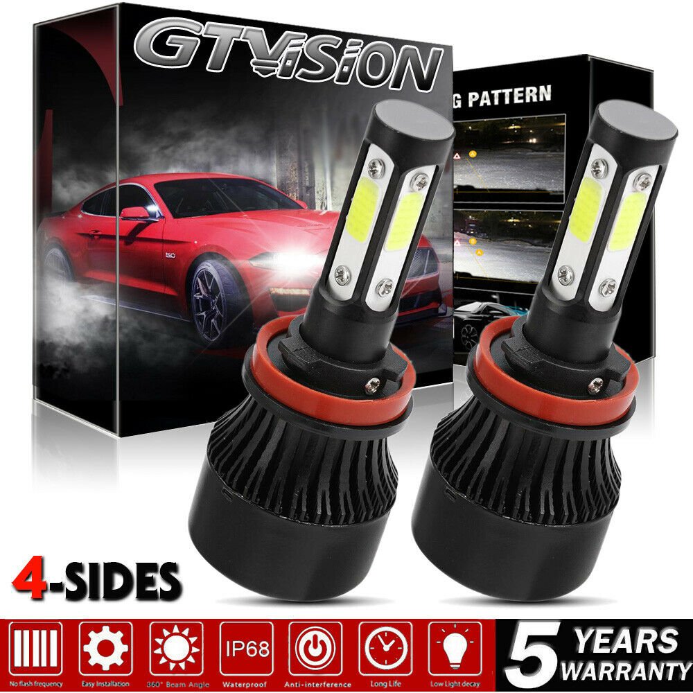 LED Headlight Kit H11 6000K 1900W Low Beam Bulbs for SUBARU Crosstrek 2016-2019