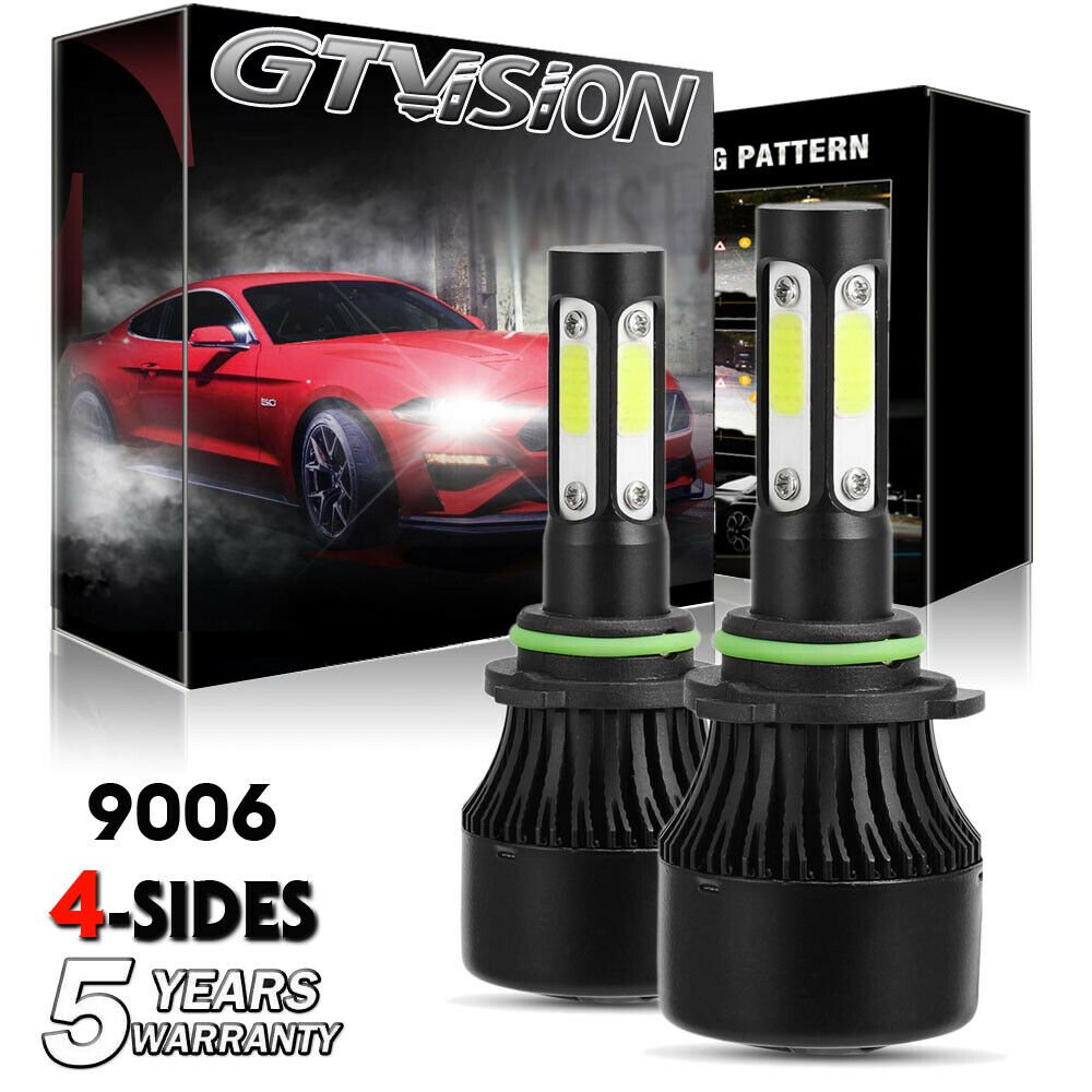 1900W LED Headlight Kit 9006 6000K Low Beam Fit for 2005-2016 Mitsubishi Lancer