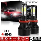 2X LED Headlight H11 6000K White 1900W 285000LM Low Beam for Dodge Charger 11-14