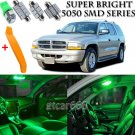 18 x Ultra Green Interior LED Lights Kit + TOOL For 1998 - 2003 Dodge Durango