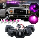 Pink Ceramic LED Roof Running Cab Marker Light Kit For Ford F-250/350 1999-2016
