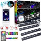 APP RGB Glow Colorful LED Interior Under Dash Seat Footwell Lighting Kit 36 LED