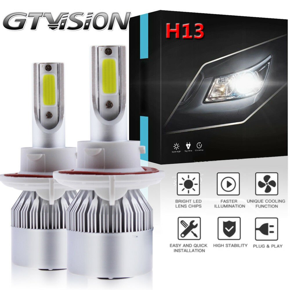 H13 LED Headlight Bulbs For Dodge Ram 1500 2500 3500 2006 2006-2012 Hi/Lo Beam