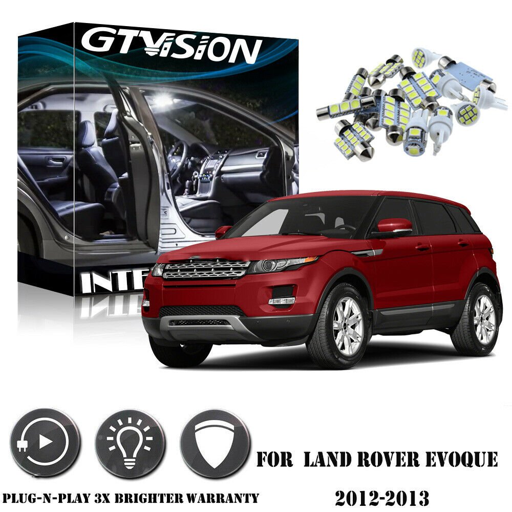 16x Interior bulb LED light kit for Land Rover for Range Rover Evoque 2012-2013