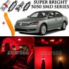 20 x Ultra Red Interior LED Lights Kit + TOOL For 2012 - 2015 Volkswagen Passat