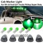5x Green Ceramic LED Smoke Cab Marker Roof Light Kit for 1999-2016 Ford E/F-150