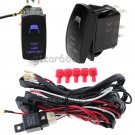 40AMP 300W Car ATV/RV Roof LED Light Bar 5-Pin Rocker Switch Wiring Harness Kit