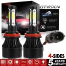 1900W LED Headlight Kit H11 H9 6000K White Low Beam for Nissan Rogue 2008-2016
