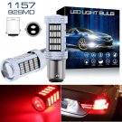 High Power RED 1157 BA15D 92SMD Tail Brake Stop Backup Reverse LED Light Bulbs