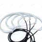 4Pcs 146mm LED SMD Angel Eyes Halo Rings Lights For BMW E36 E39 E46 Amber White