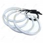 4Pcs 146mm LED SMD Angel Eyes Halo Rings Lights For BMW E36 E39 E46 Amber White