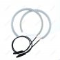4Pcs 146mm LED SMD Angel Eyes Halo Rings Lights For BMW E36 E39 E46 Amber White