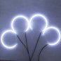 4Pcs 146mm LED SMD Angel Eyes Halo Rings Lights For BMW E36 E39 E46 Amber White