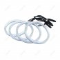 4pcs 120mm LED SMD Angel Eyes Halo Rings Lights For BMW E36 E39 E46 White Amber