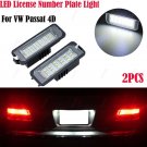 2x LED License Number Plate Light For VW Golf MK4 MK5 MK6 Passat 4D Eos Scirocco