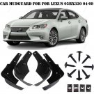4Pcs Black Front and Rear Splash Guard Mud Flaps For Lexus RX330 RX350 2004-2009