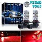 2Pcs 92SMD 9145 9140 9005 HB3 Red LED Super Bright Projector Fog Lights Bulbs