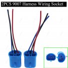 2Pcs 9007 Headlight Conversion Harness Wire Adapter Converter For Ford Decoder