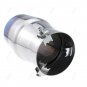76mm Universal Grilled Blue Chrome Stainless Steel Exhaust Tail Muffler Tip Pipe
