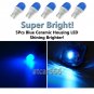 5pc Blue Ceramic LED Smoke Cab Marker Clearance Light Kit for 99-16 Ford E/F-150