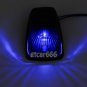 For 1988-2002 Chevy GMC Blue LED Cab Roof Running Marker Light Somke Cover Set