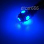 For 1988-2002 Chevy GMC Blue LED Cab Roof Running Marker Light Somke Cover Set