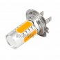 2x High Power Yellow Amber H7 CREE COB LED Projector Bulbs Car DRL Fog Lights