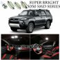 5050 SMD White LED Interior Lights Package Kit For 2016-2017 4Runner Toyota 17pc
