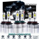 9006 9005 LED Headlight + H10/9145 Fog Lights for Chevy Silverado 1500 2003-2006