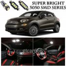 5050 SMD White LED Interior Lights Package Kit For 2016 & Up Fiat 500X 12pcs
