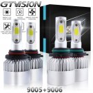 4x 2800W 420000LM LED Headlight High Low Beam 9005 + 9006 Kit 6000K Bright White