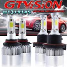 H13 9008 LED Headlight Kit + 9145 9140 Fog Light Bulb 6000K For Ford F-150 04-14