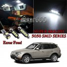 12 Premium White Bulb For BMW X3 E83 2003-2010 LED Interior Lights Kit NO Error