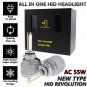 AC 55W High Power HID Headlight Xenon Kit All-in-One Light 9006 HB4 6000k White