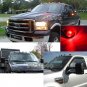 5x Smoke Cab Roof Marker Light Kit + Red LED X5 for 99-16 Ford Super Duty Pickup
