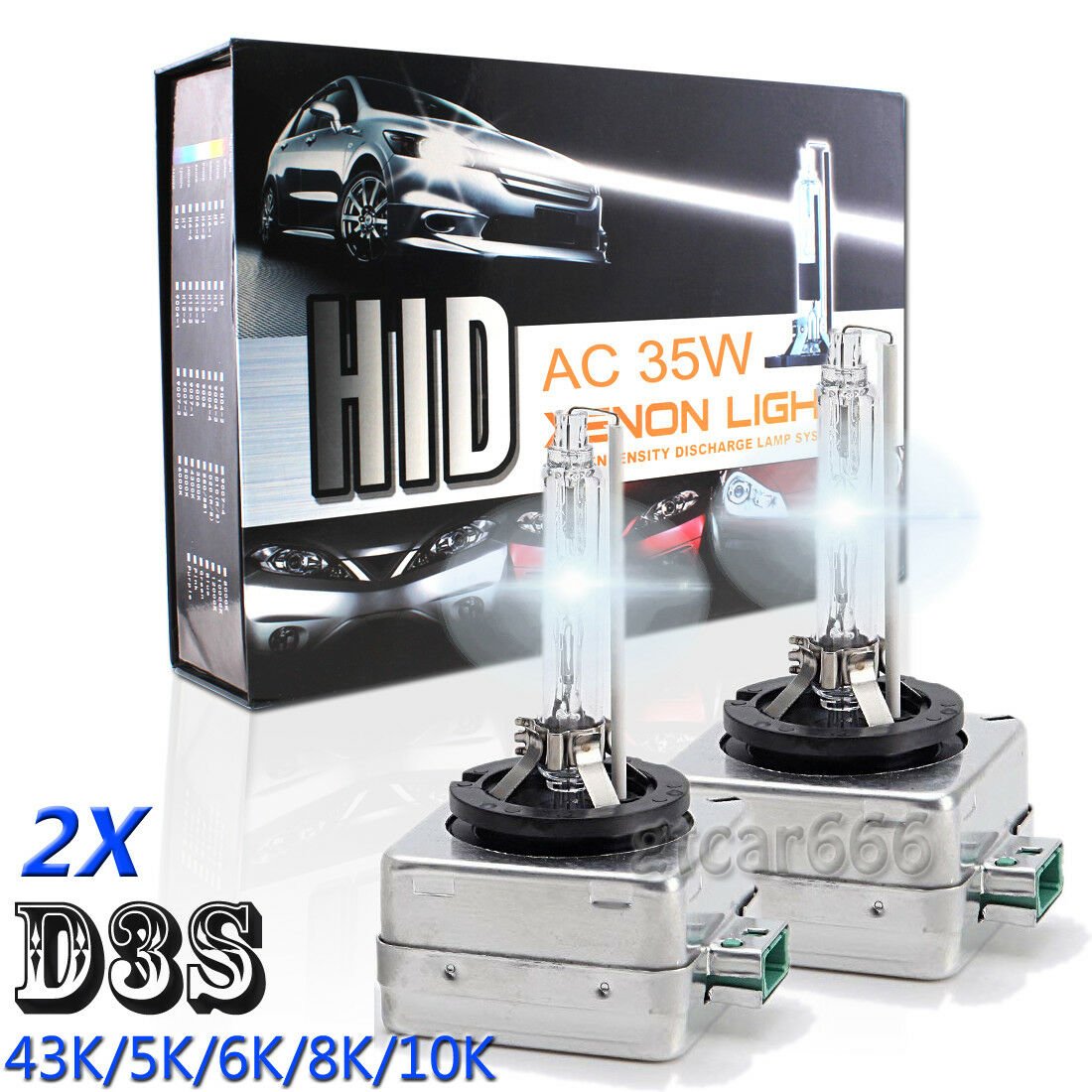 35W D3S Xenon HID Headlight High Low Beam Light Bulb For Land Rover 43K 5K 6K 8K