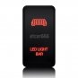 12V Red LED Push Switch For Toyota Fortuner Hilux Tacoma 2005-2011 LED LIGHT BAR