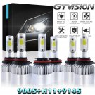 H11 9005 LED Headlight + 9145 Fog Light Bulbs For 2011-2017 RAM 1500 2500 3500