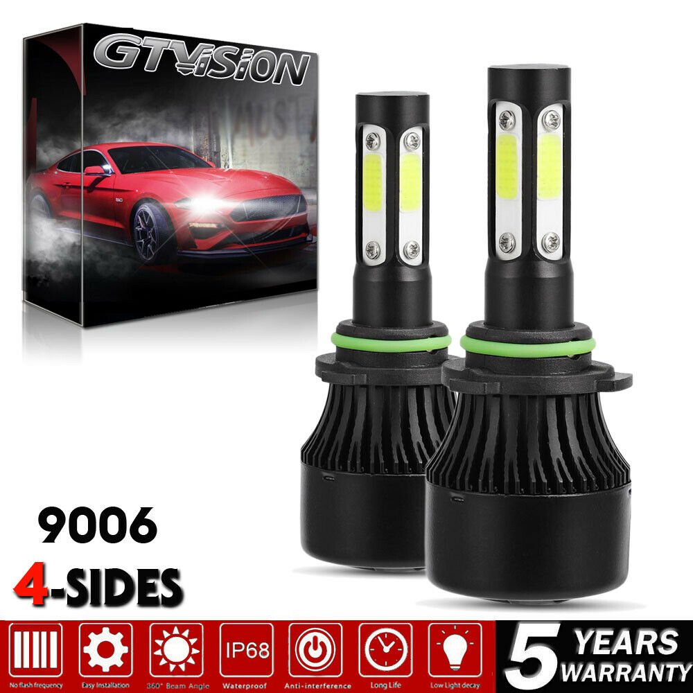 LED Headlight Kit HB4 9006 White 6K 1900W White for 95-1999 Chevrolet Silverado
