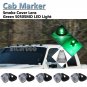 5 Green LED Cab Marker Light Roof Running Light For 99-16 Ford F-250 F-350 Truck